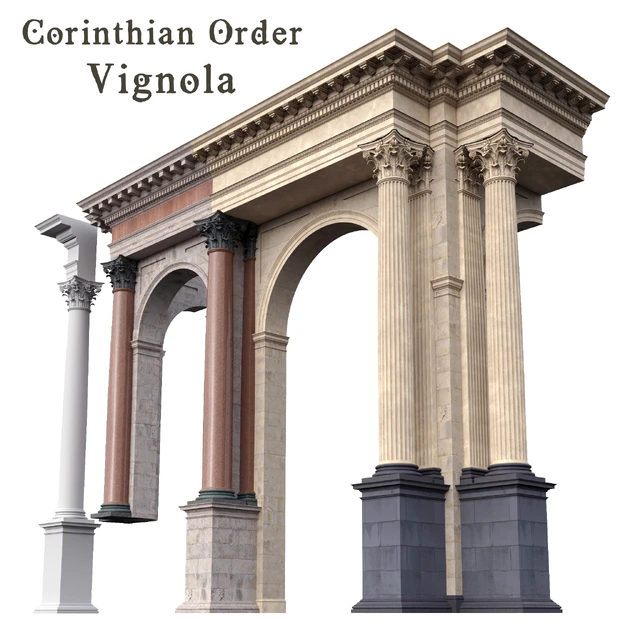 Corinthian Order Vignola Column — Descargar