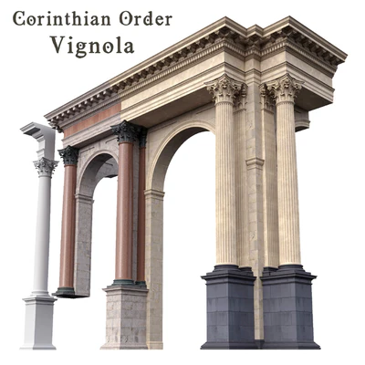 Corinthian Order Vignola Column — Ver 1