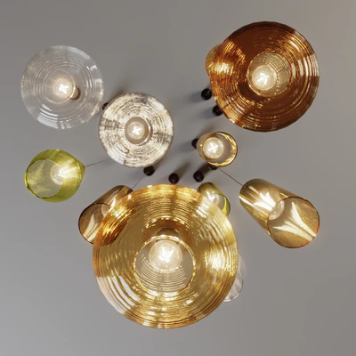 Olivia Emma Clio by Panzeri (3 Glass Pendants with 7 Colors) — Вид 6