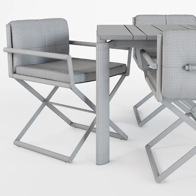 Outdoor director chair Domino by Talenti — Ver 4