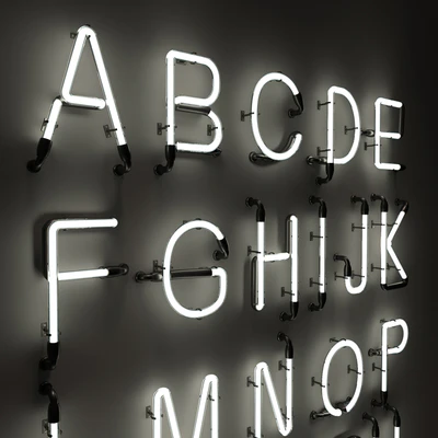 Неоновые буквы, Neon Type Font 2 — Вид 5
