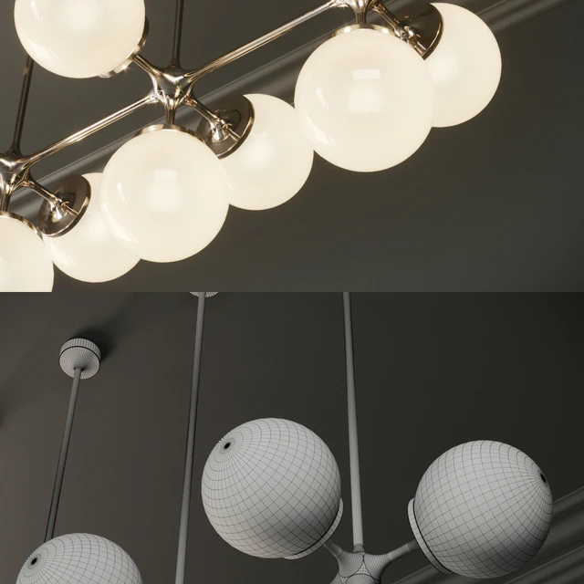 Tribeca Loft Chandelier Linear Triple — Descargar