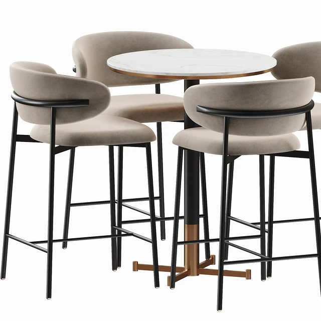 Oleandro Stool Metal bar table by Calligaris — Скачать
