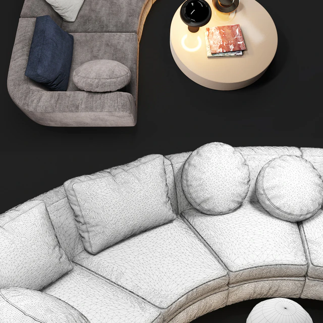 Sofa Minotti Dubuffet — Скачать