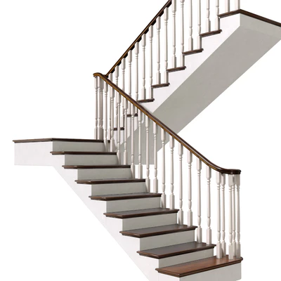 Staircase in classic style.Classic Modern interior stair — Ver 1