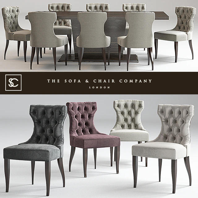 Guinea dining chair & Langham Table   Lugano — Скачать