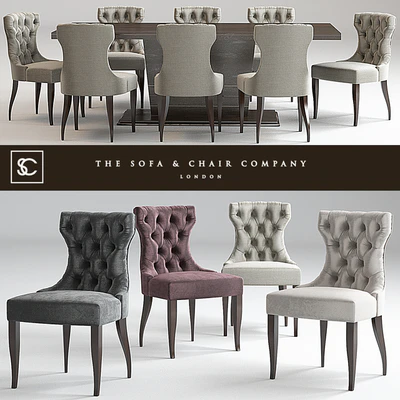 Guinea dining chair & Langham Table   Lugano — Вид 1