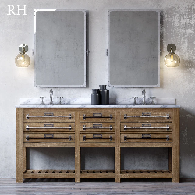 MERCANTILE DOUBLE VANITY SINK — Descargar