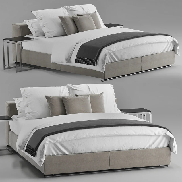Flexform Groundpiece slim bed — Descargar