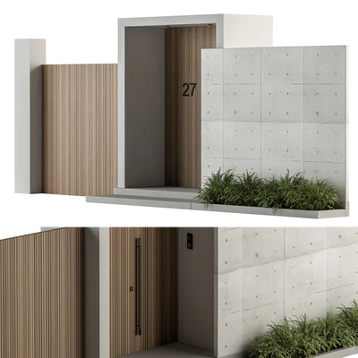 Outdoor Entrance and Fence 05 - Architecture Element — Ver 6