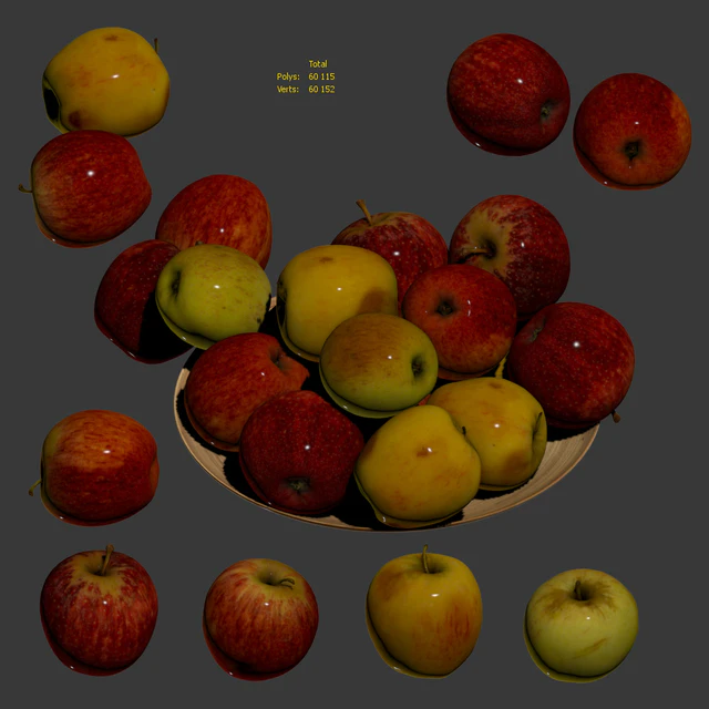 Apples Gala. 4 models — Descargar