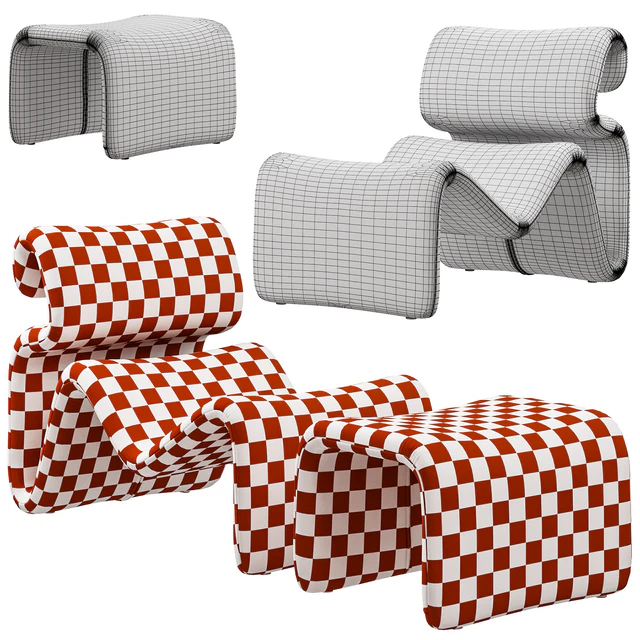 Artilleriet - Etcetera (Fabric Lounge Chair and Footstool) — Descargar