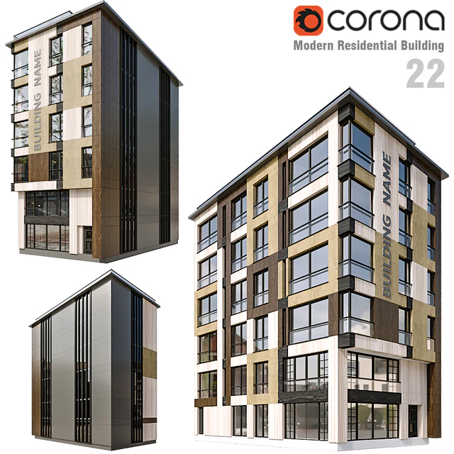 Modern Residential Building 22 — Скачать