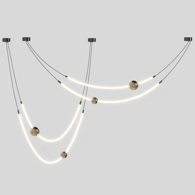 Line led Chandelier — Ver 1
