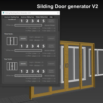 Silding door generator V2 with 16 style — descargar