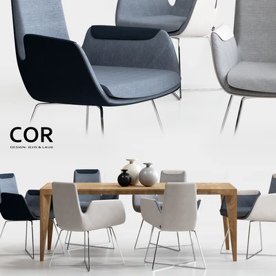 COR Cordia Stuhl and Delta Tisch Table — Вид 1