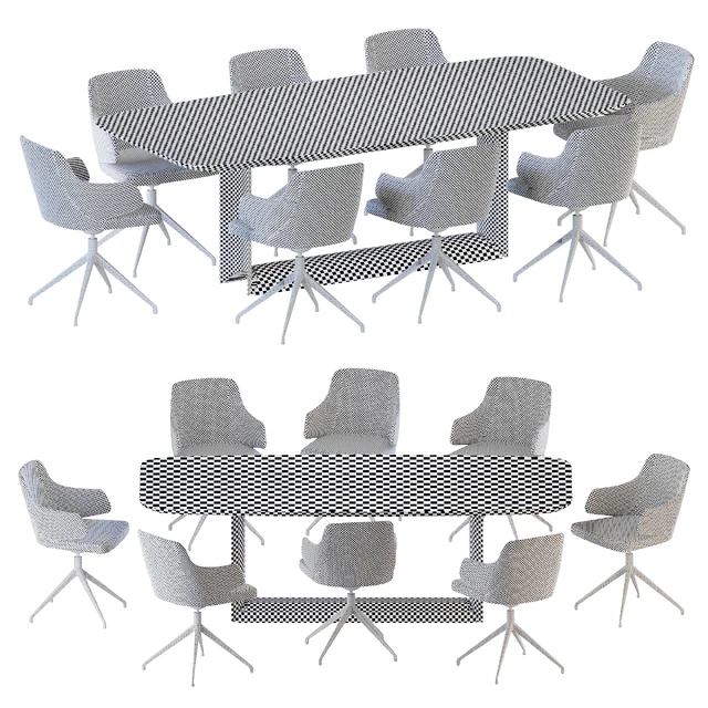 Dragon Wood Table Wendy Chair by Cattelan Italia — Descargar