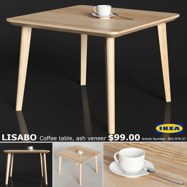IKEA LISABO coffe table 70cm — Скачать