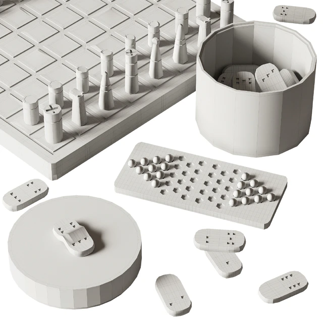 Decor set chess | декоративный набор шахматы — Скачать