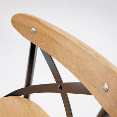 Dark Metal Bar Chair — Ver 2
