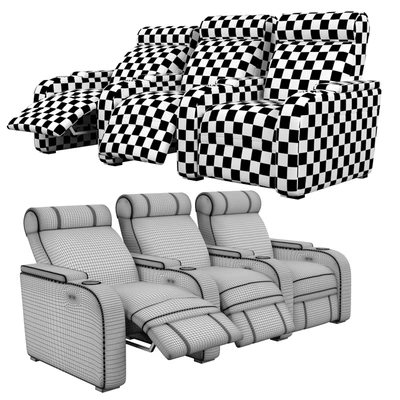 Modular cinema seat 3 positions — Ver 3