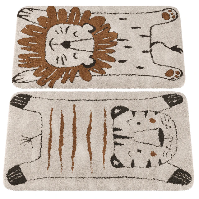 Carpet for children with a tiger pattern, Lillio and a lion pattern, Syma — Descargar
