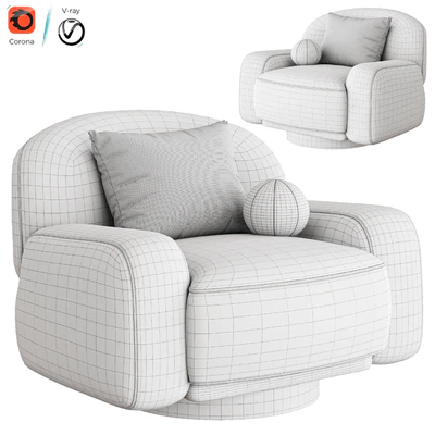 Swivel Chair Unide by Eichholtz — Ver 7