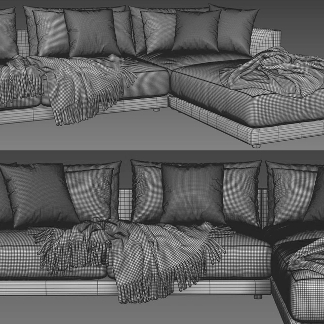 Poliform Bristol with Ottoman — Скачать