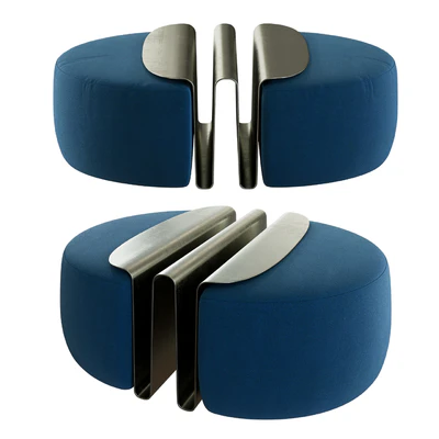 Natuzzi WAVE Pouf — Ver 5