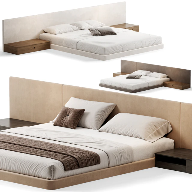 PALISSANDRE Modern Bed, Double bed 01 — Скачать