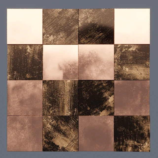 METAL BRONZE 3D CUBES — Descargar