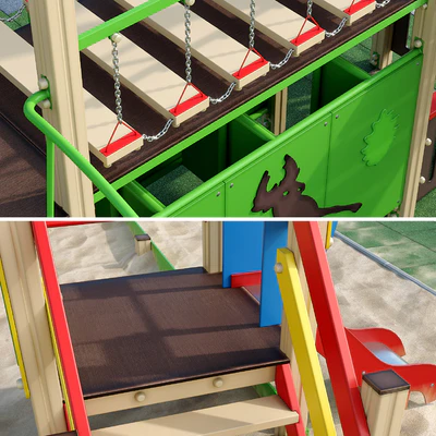 Children playground with a large sandbox — Ver 5