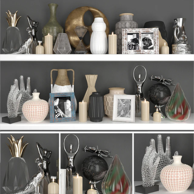 Huge decor set with figurines and candles — Descargar