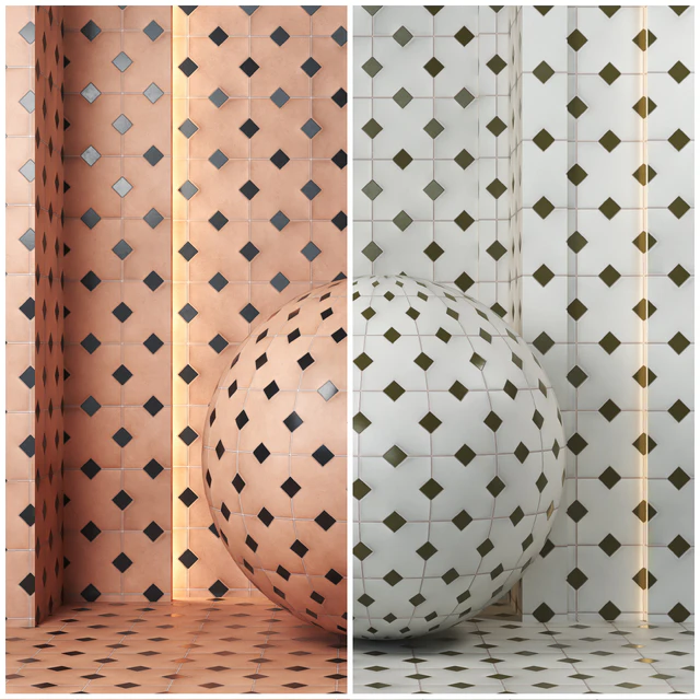 4k 13color Equipe kasbah ceramics Set 01-(Seamless,pbr) — Скачать