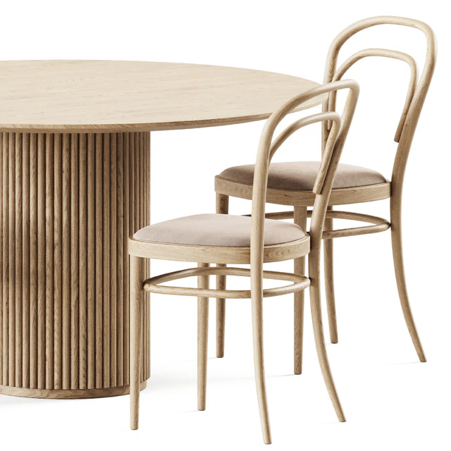 Table Palais royal By asplund and Bentwood Chair 215 by Thonet — Descargar