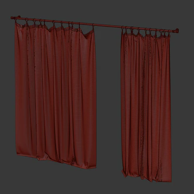 Curtains on clothespins — Ver 2