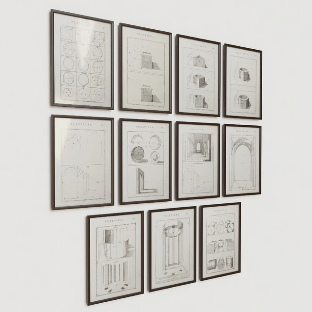RH The practice of perspective 18c. etches — Скачать