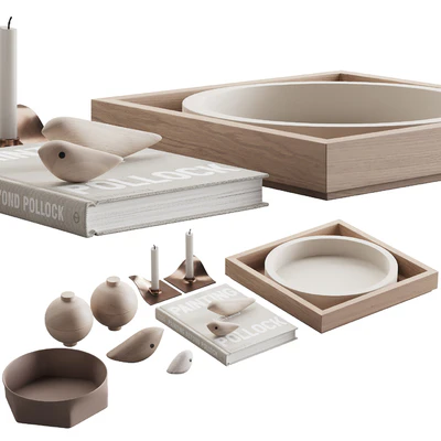 077 Living decor set NEUTRAL BIRDS 00 — Ver 7
