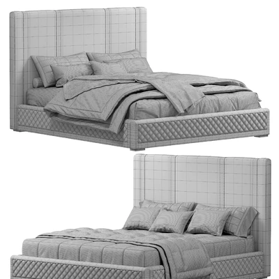 King bed Polished gold — Ver 5