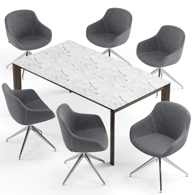 Igloo chair and Alpha table - Calligaris — Descargar