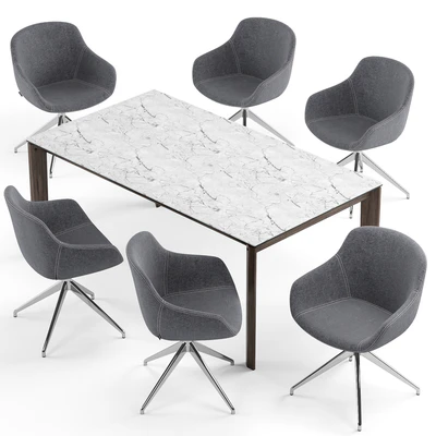 Igloo chair and Alpha table - Calligaris — Ver 5
