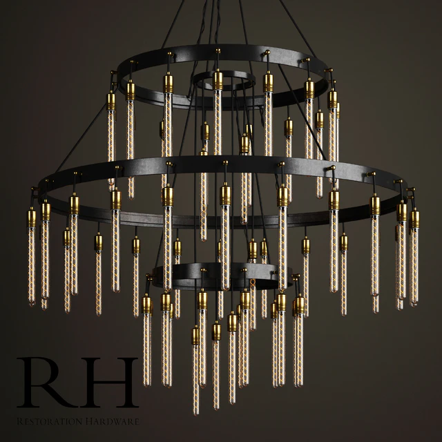 Restoration Hardware AXIS 3-TIER CHANDELIER 60 " — Descargar