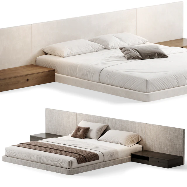 PALISSANDRE Modern Bed, Double bed 01 — Скачать