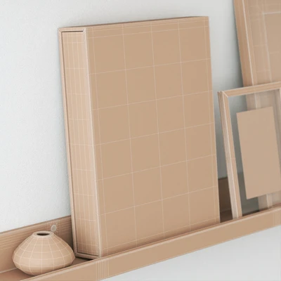 Decorative set on the shelves — Ver 7