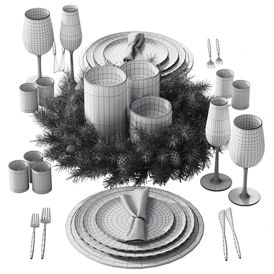 Christmas tableware — Ver 3