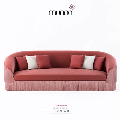 Munna, Fringes Sofa — Ver 3