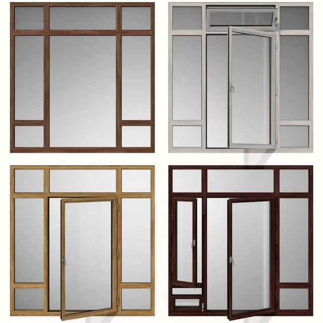 Swing stained-glass wooden windows — Descargar