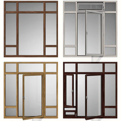 Swing stained-glass wooden windows — Ver 1