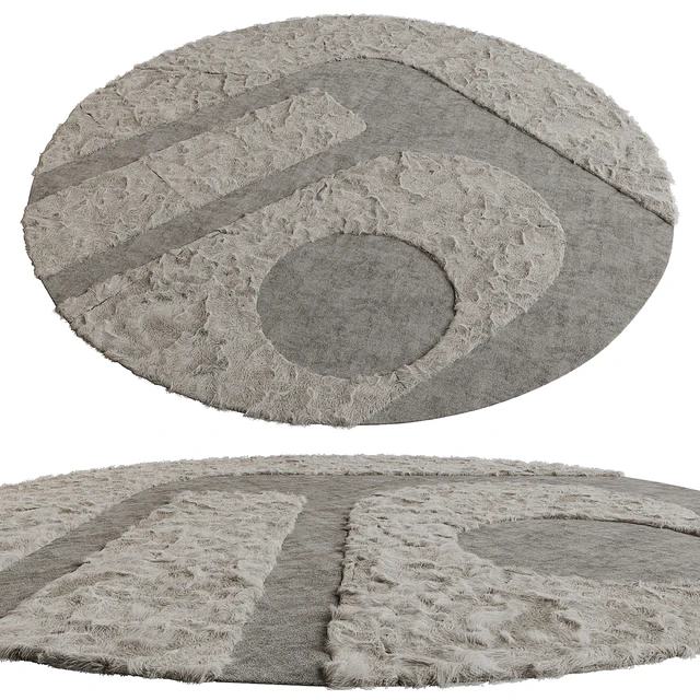Minotti wisp round carpet — Descargar