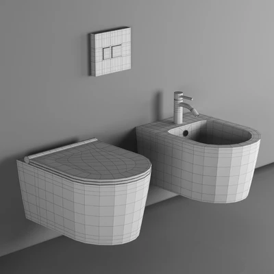 Salenzi Wandcloset Civita 50x35x36.5 Cm Keramiek Rimless Mat Grijs — Ver 3